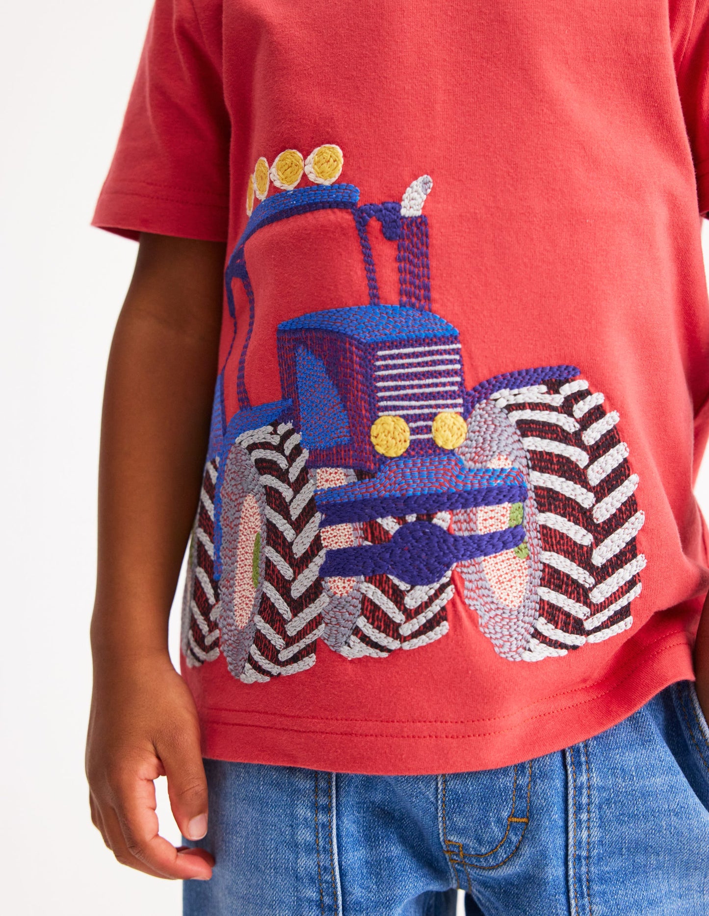 Superstitch T-Shirt-Strawberry Tart Red Tractor