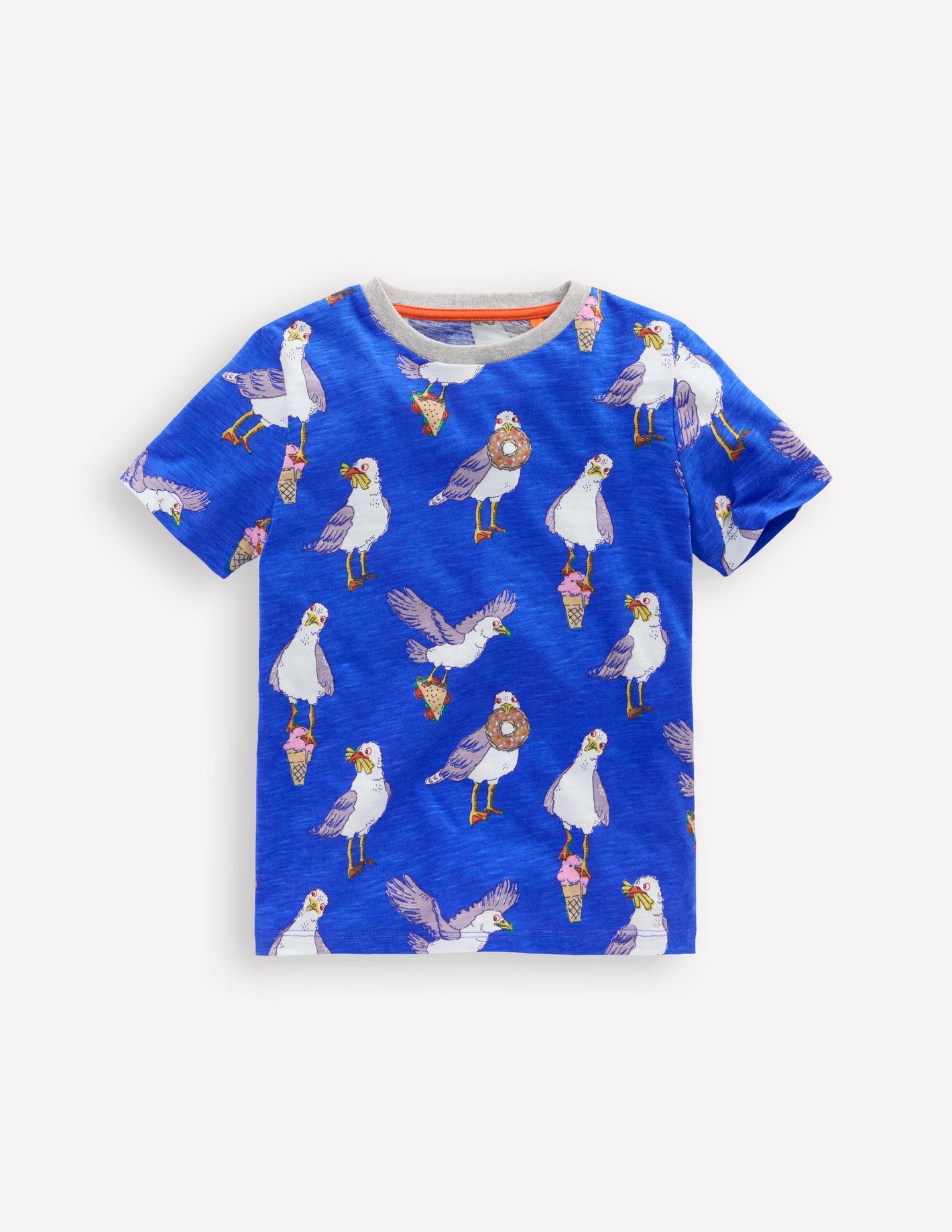 All-Over Printed T-Shirt-Gallery Blue Seagulls