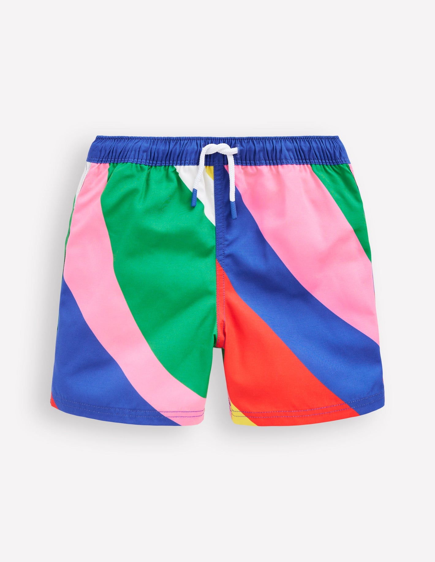 Swim Shorts-Multi Rainbow Swirl