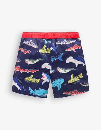 Swim Shorts-College Navy Sharks