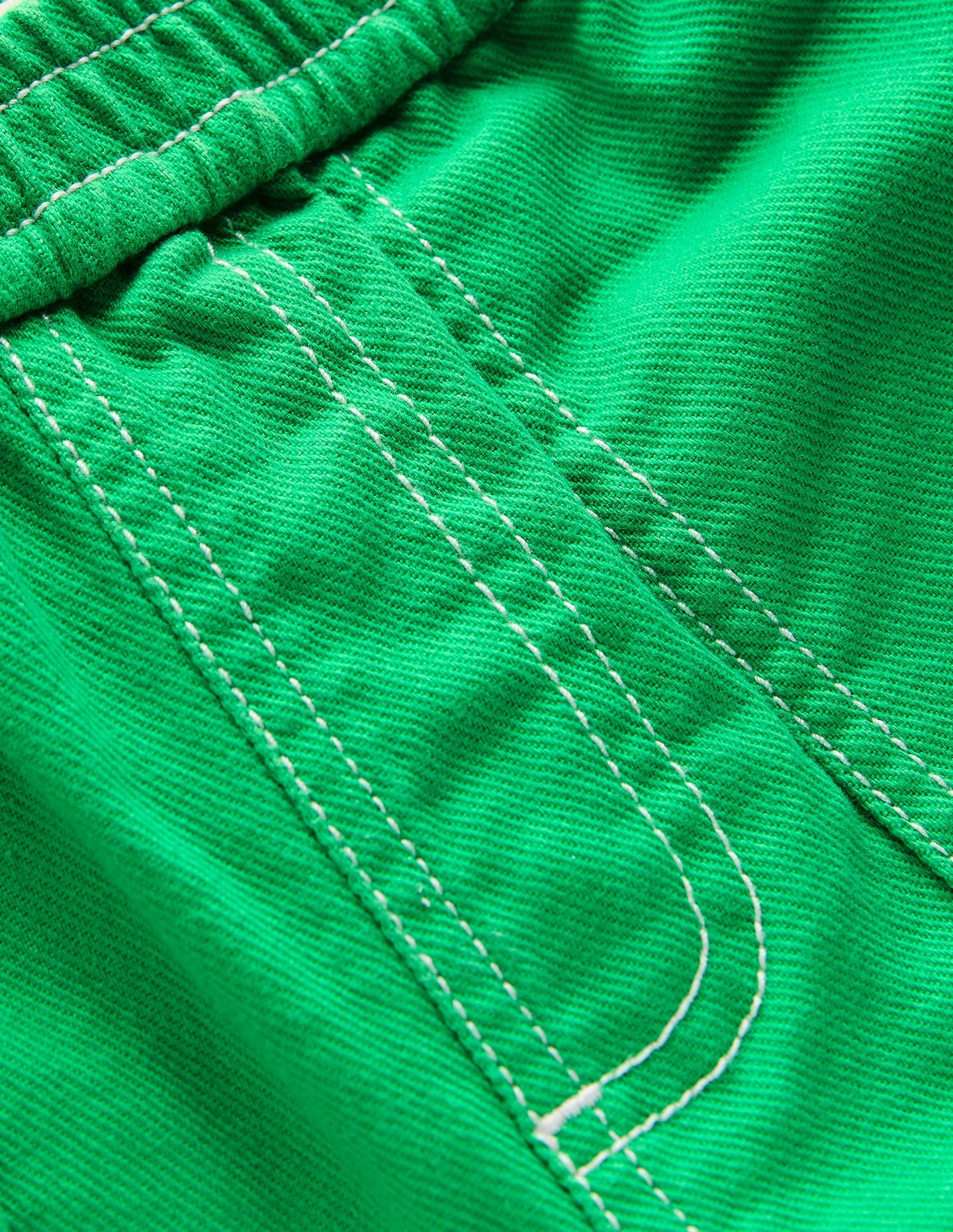 Pull-On Trousers-Broccoli Green