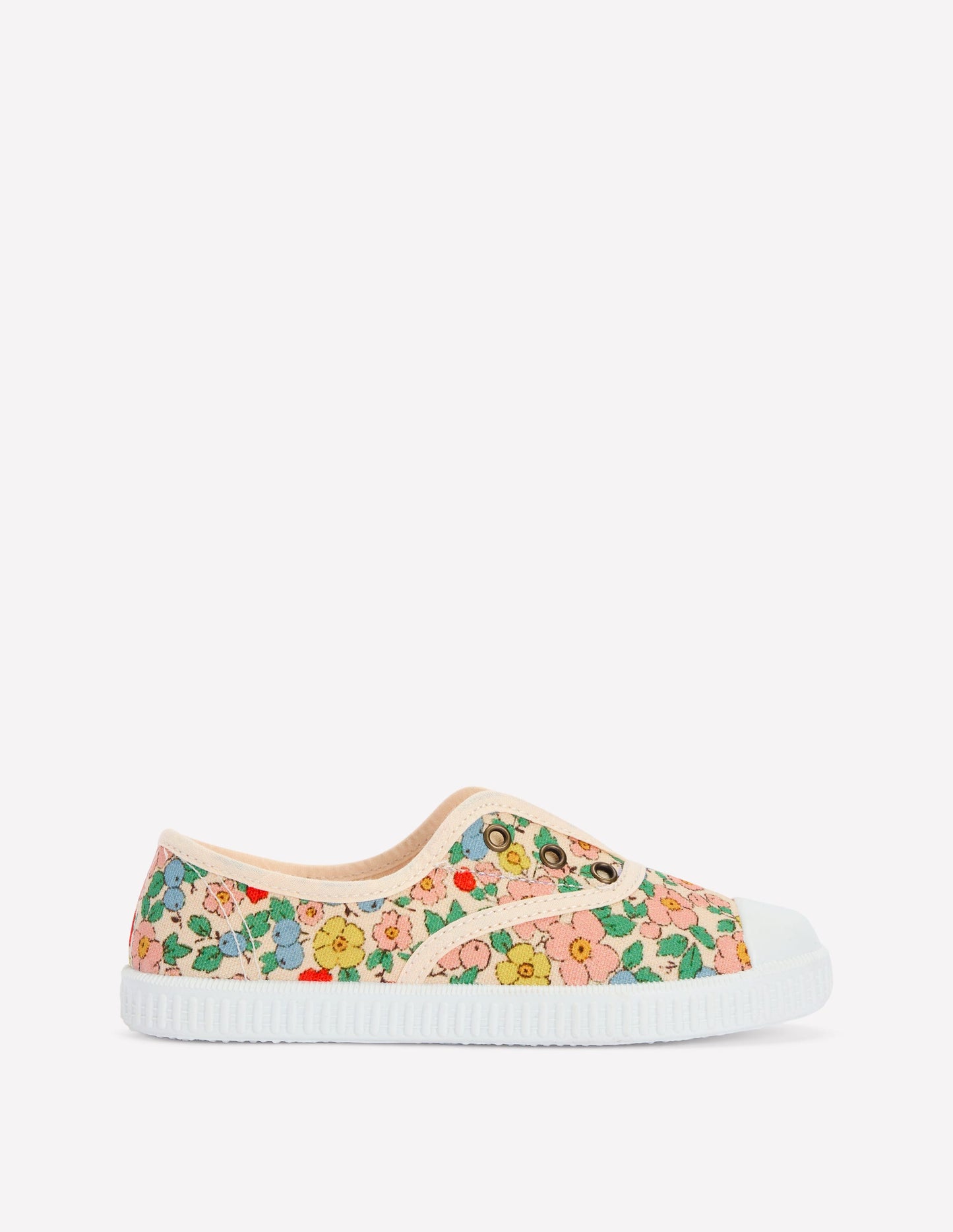 Laceless Canvas Pull-ons-Multi Floral