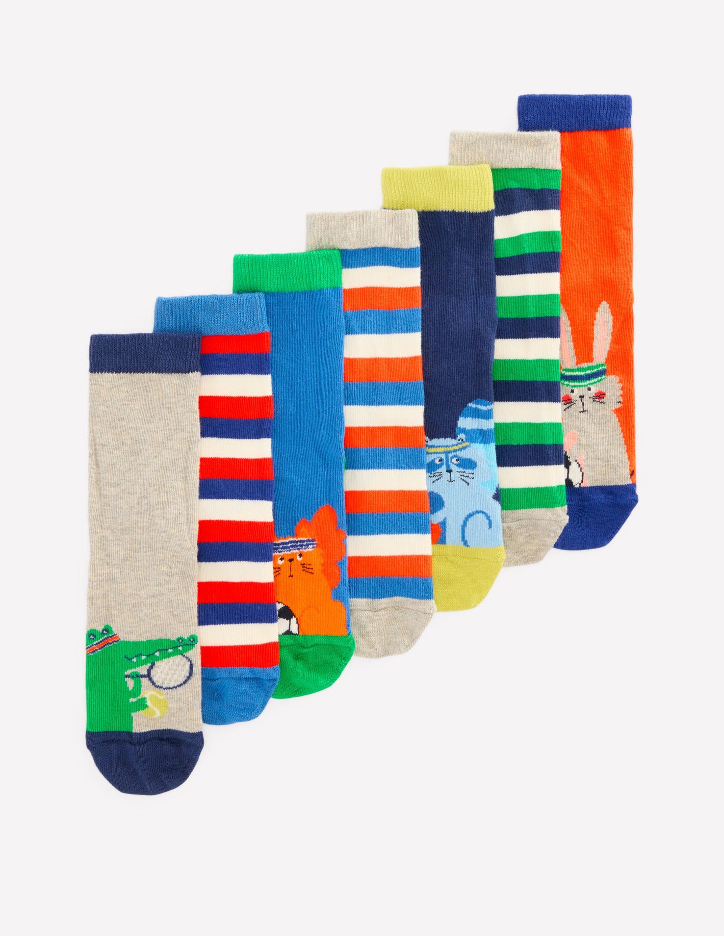 Socks 7 Pack-Sporty Animals