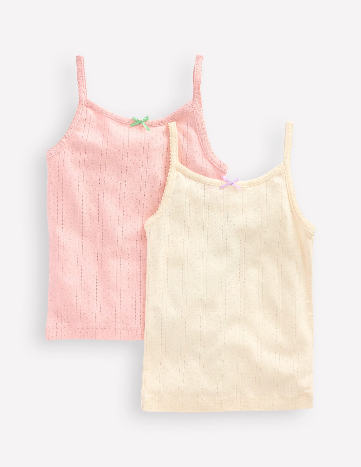 Vests 2 Pack-Pointelle Stripe