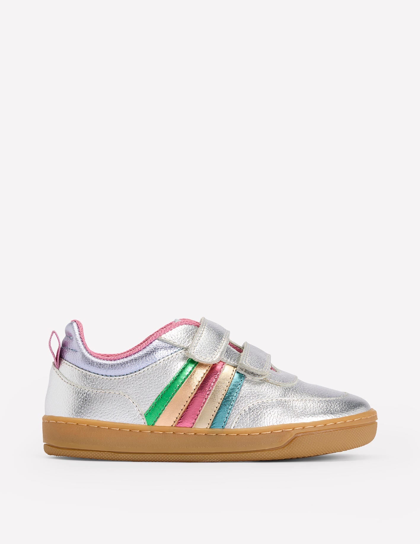 Colourblock Low Tops-Silver Metallic