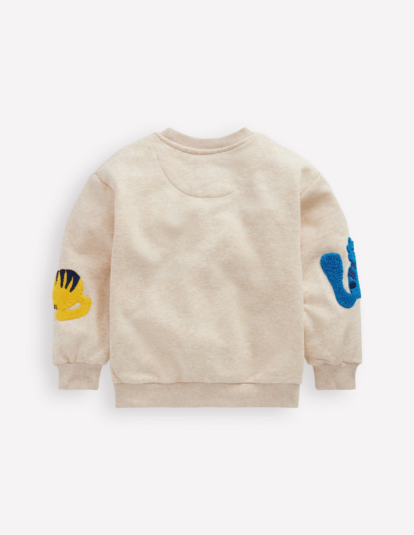 Graphic Boucle Sweatshirt-Oatmeal Marl Cats