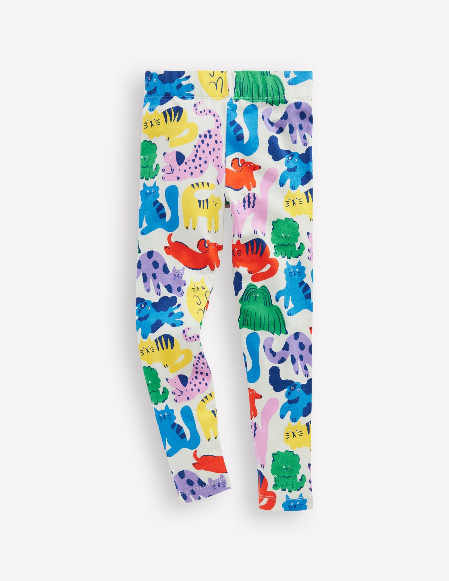 Fun Leggings-Multi Oatmeal Rainbow Pets