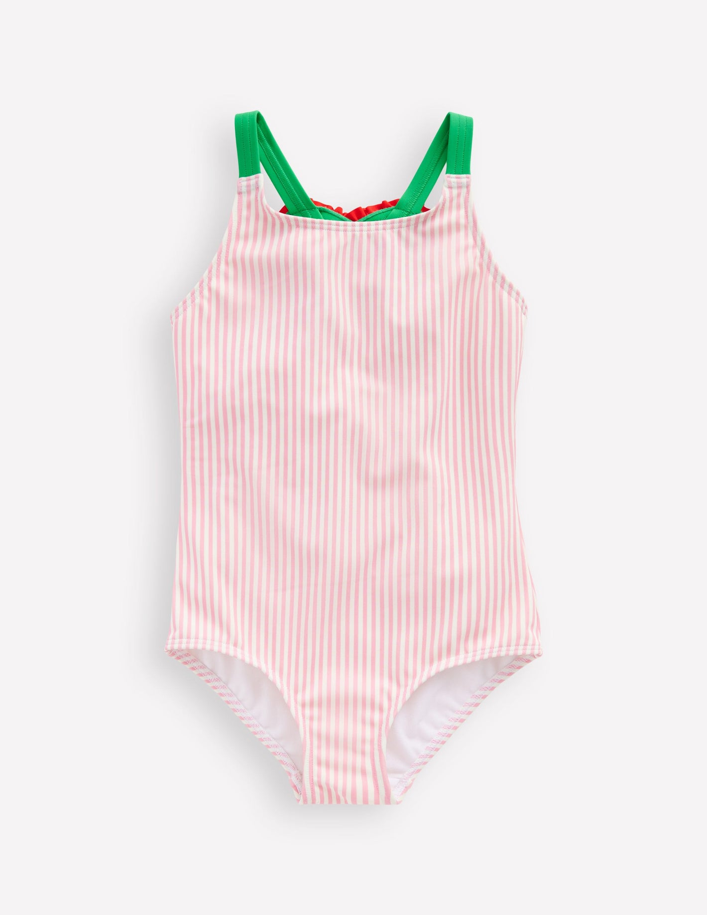 Applique Back Swimsuit-Chalk Pink Heart