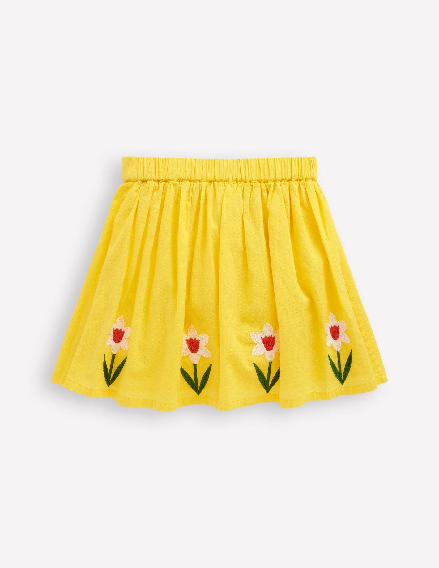 Applique Skirt-Tropical Yellow Flowers