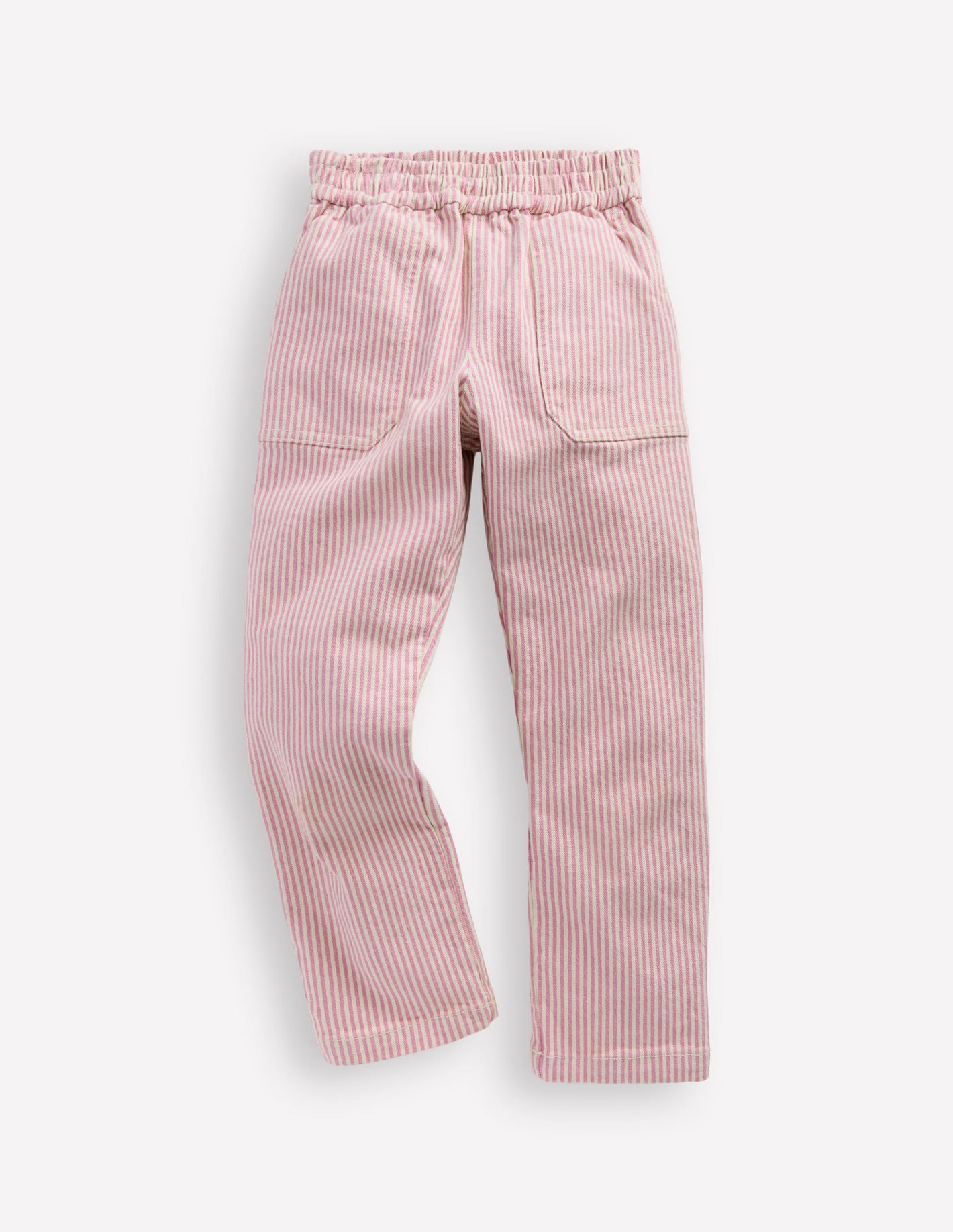 Pull-On Trouser-Pink Ticking