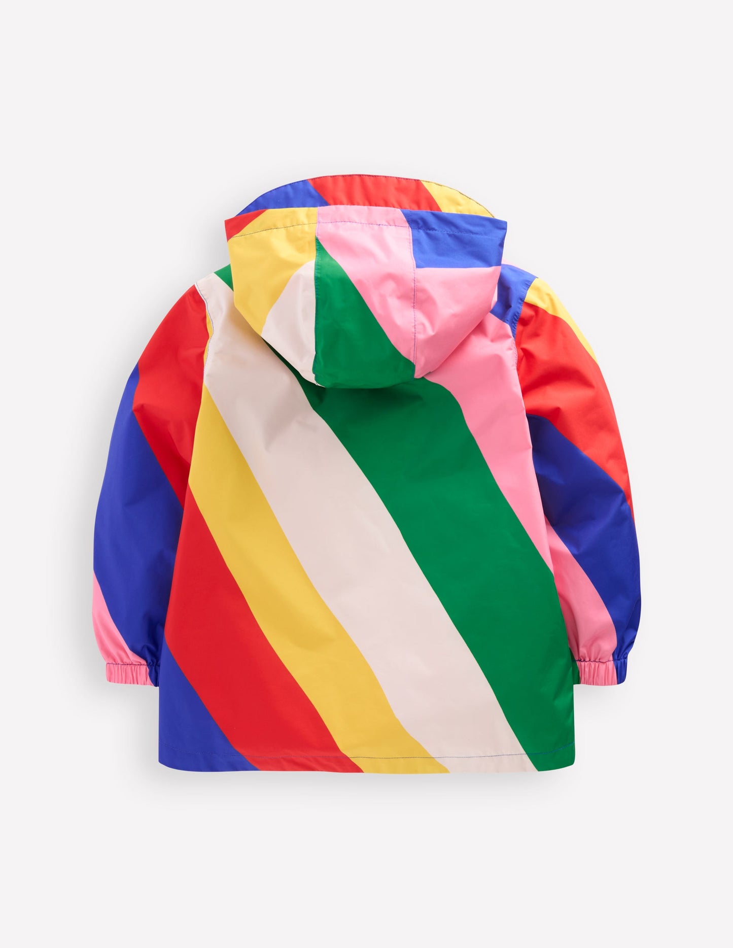 Pop Over Rain Jacket-Multi Rainbow Swirl