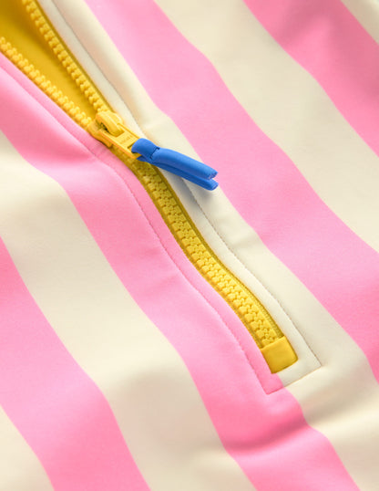 Long-Sleeved Swimsuit-Hotchpotch Stripe