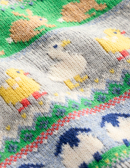 Fair Isle Jumper-Multi Easter Fair Isle