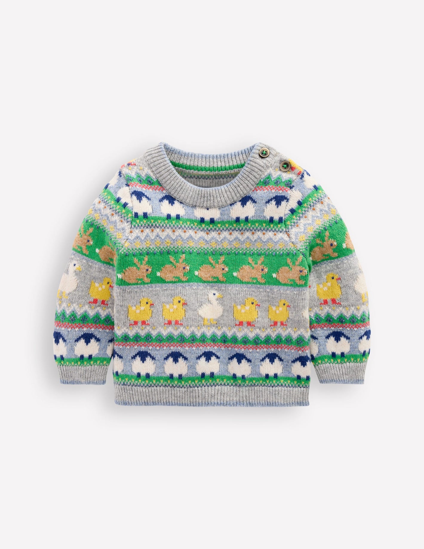 Fair Isle Jumper-Multi Easter Fair Isle