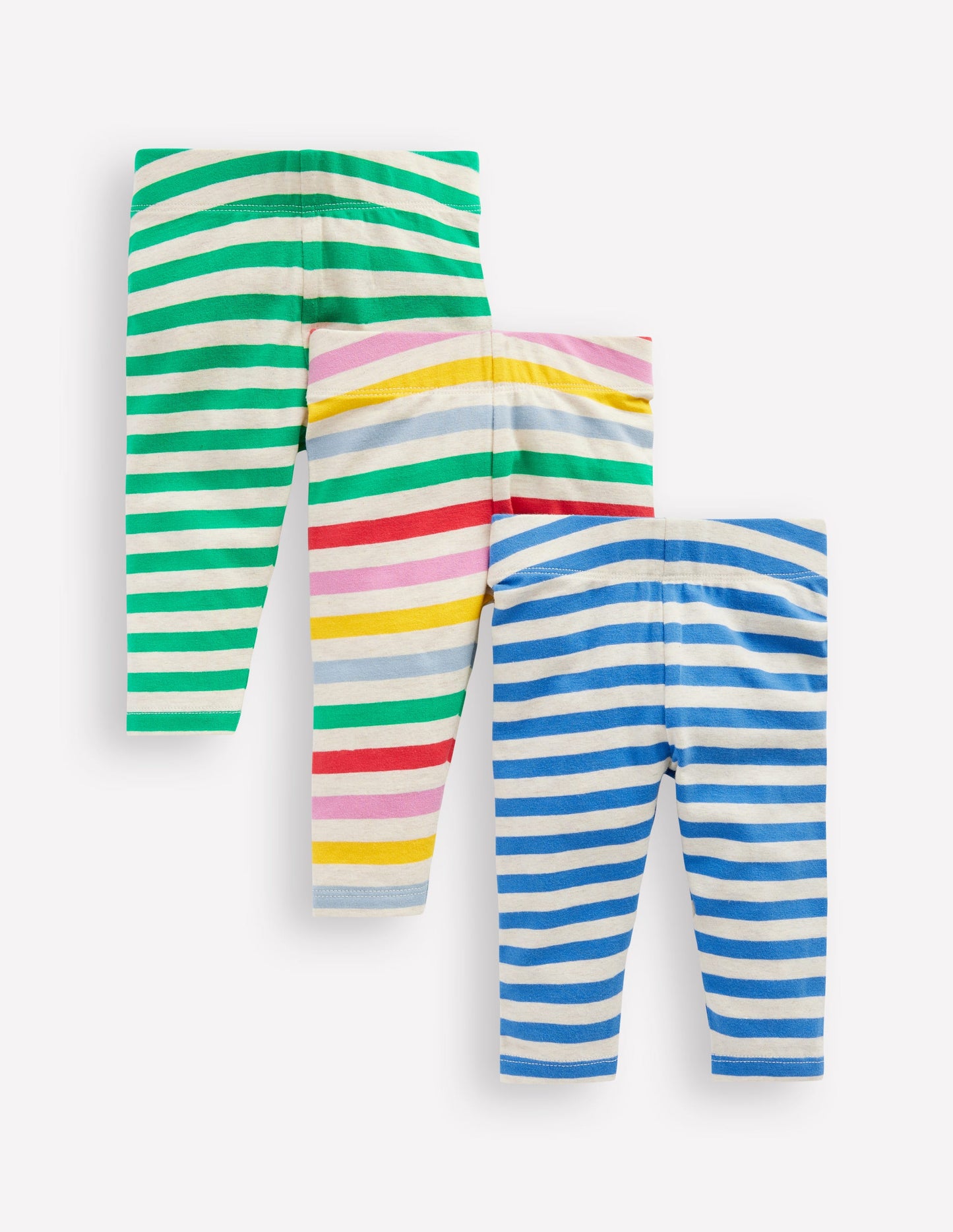 Boys Legging Pack-Oatmeal Multi Stripe