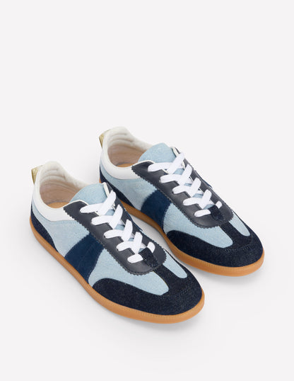 Erin Retro Tennis Trainers-Denim