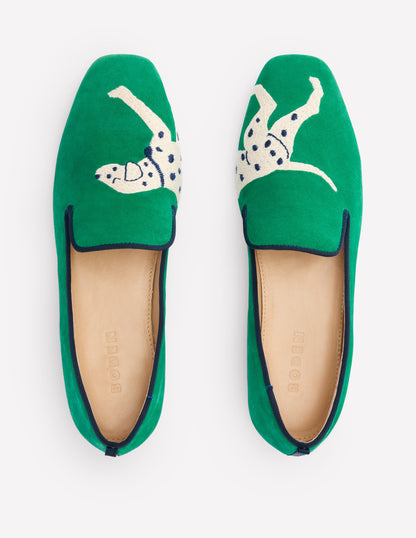 Slipper Cut Loafer-Rich Emerald, Dog