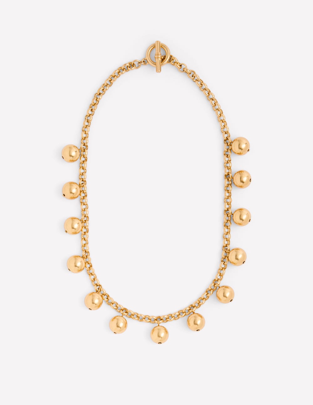 Ball Chain Necklace-Gold