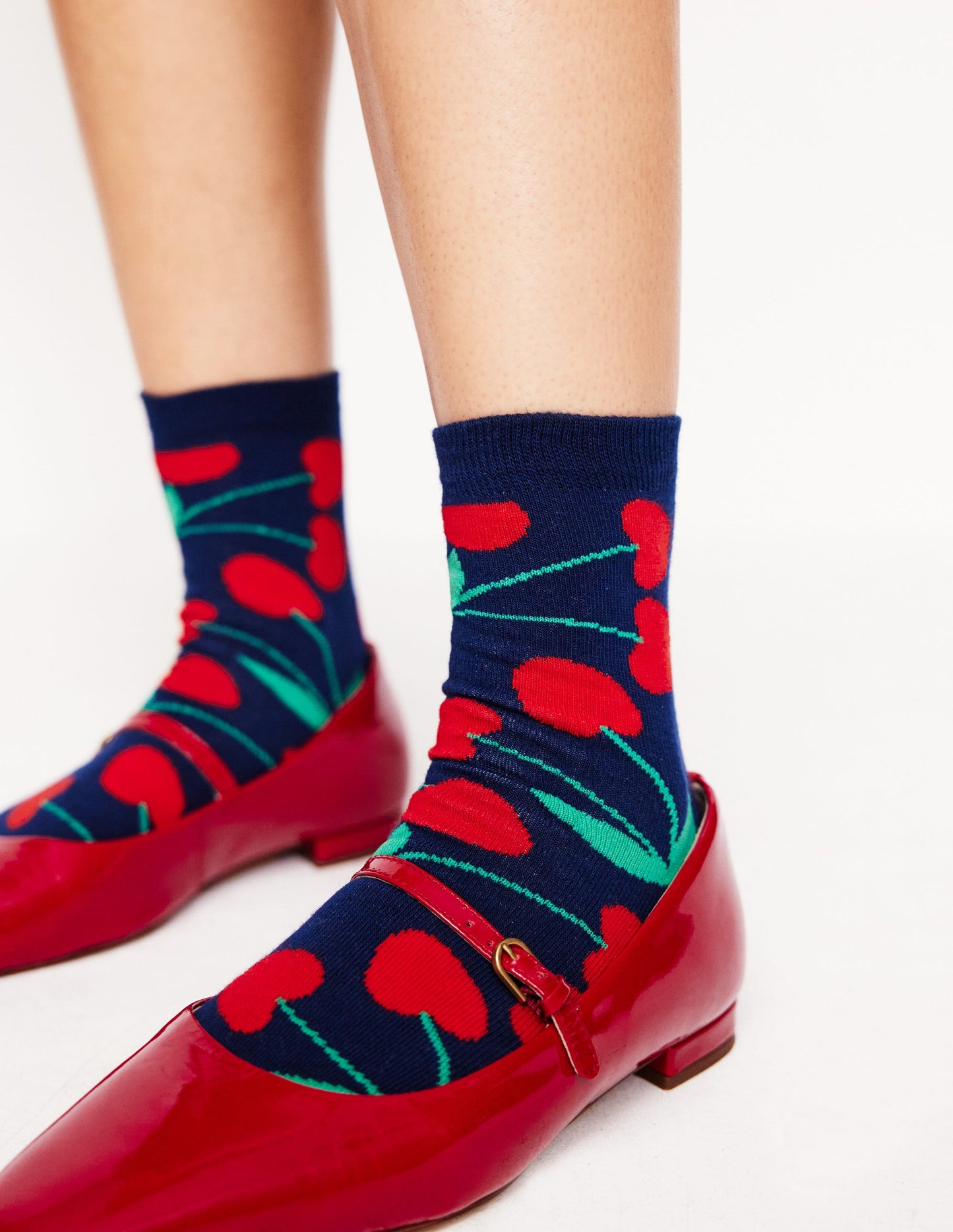 Novelty Socks-Cherry