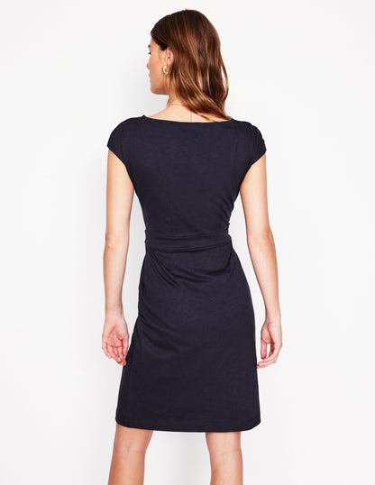 Florrie Jersey Dress-Navy