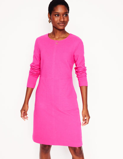 Cornelia Ottoman Dress-Pink Peony