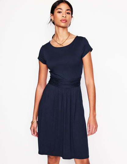 Amelie Jersey Dress -Navy