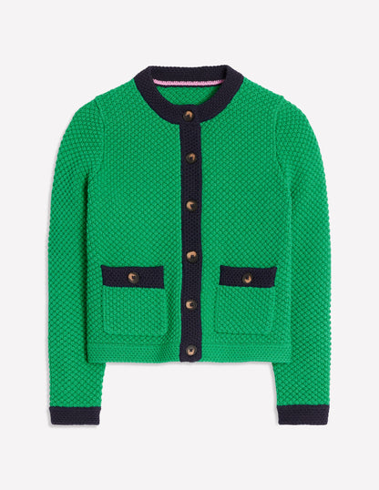 Libby Knitted Jacket-Rich Emerald