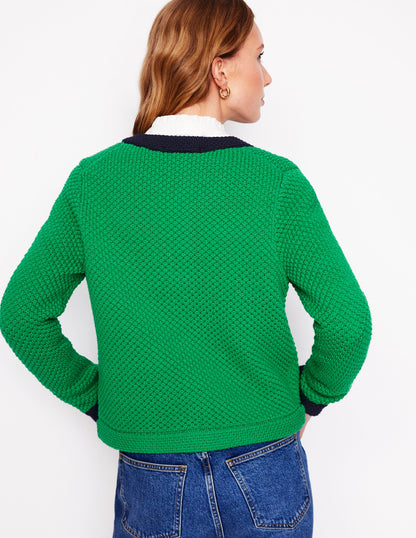 Libby Knitted Jacket-Rich Emerald