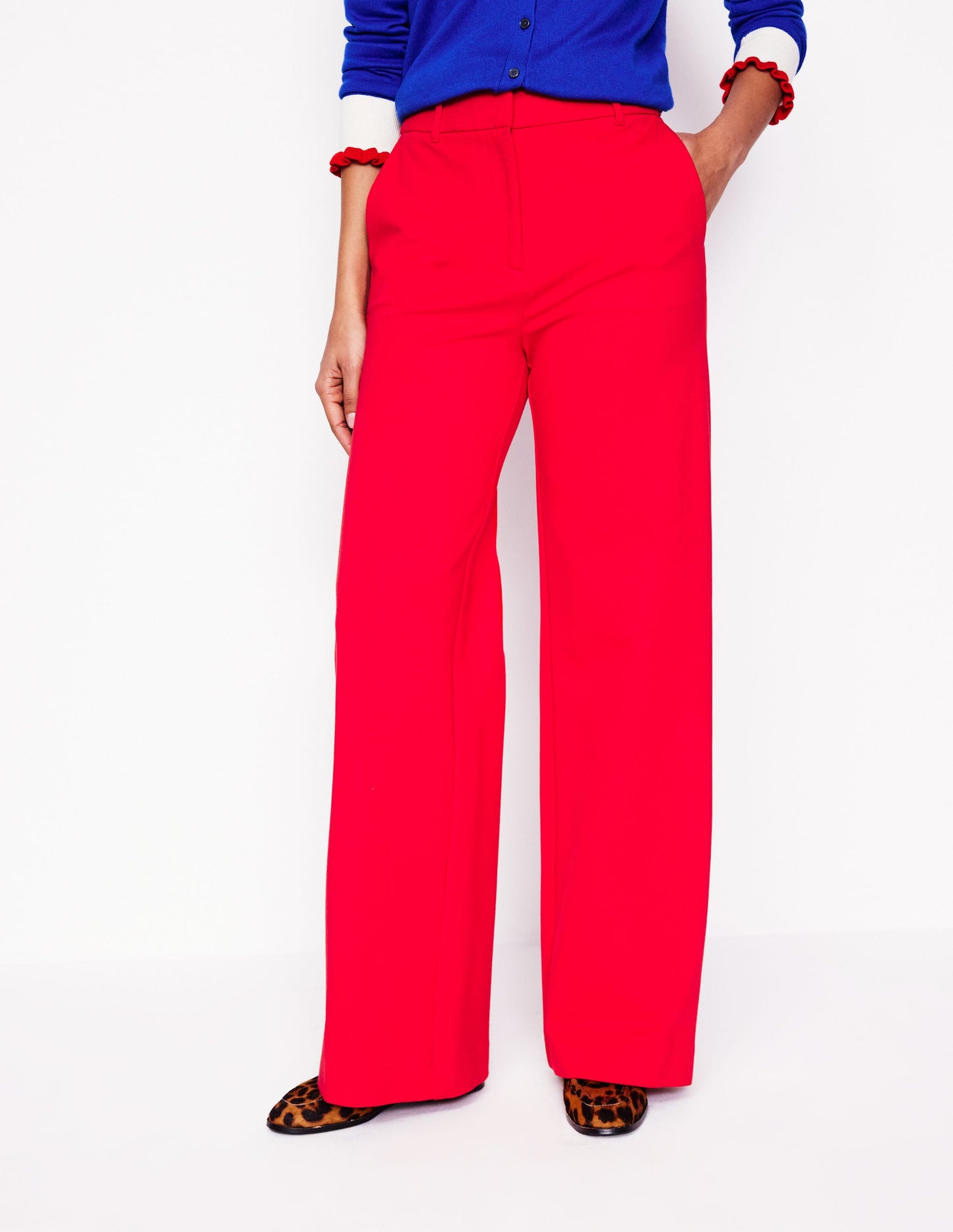 Westbourne Ponte Trousers-Hot Pepper