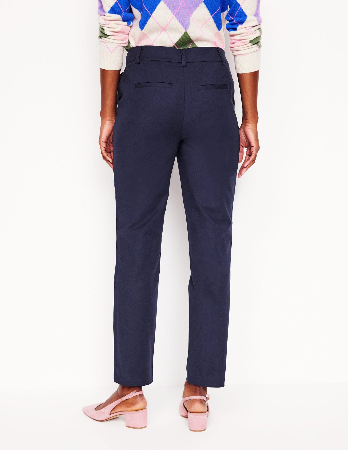 Richmond 7/8 Trousers-Navy