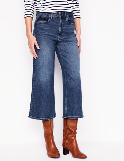 High Rise Wide Crop Jeans-Mid Vintage