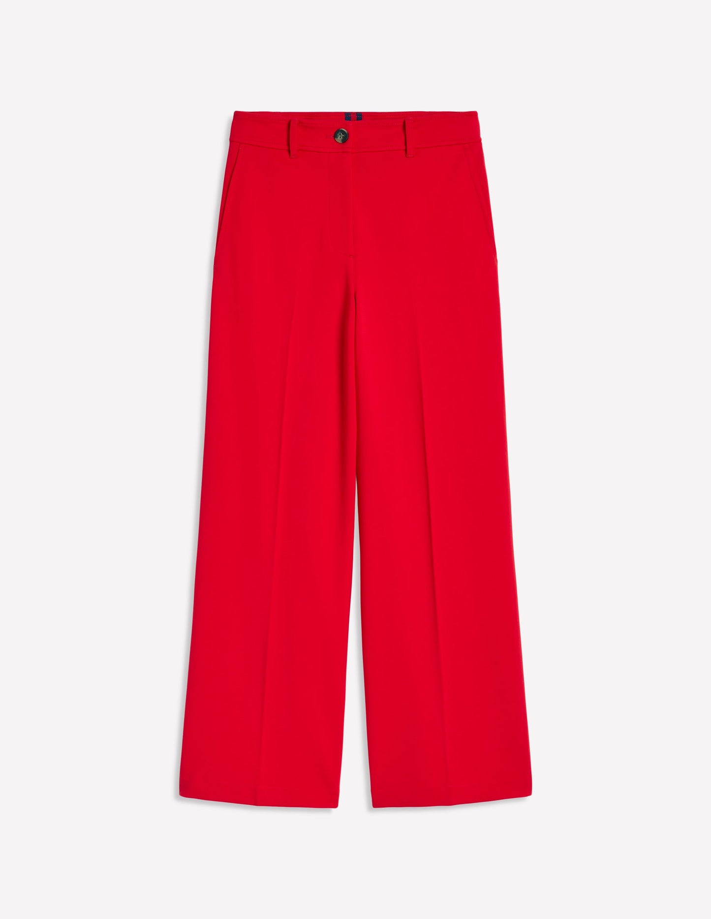 Cropped Ponte Trousers-Hot Pepper