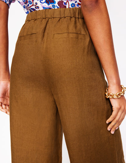 Dulwich Linen Trousers-Gingerbread