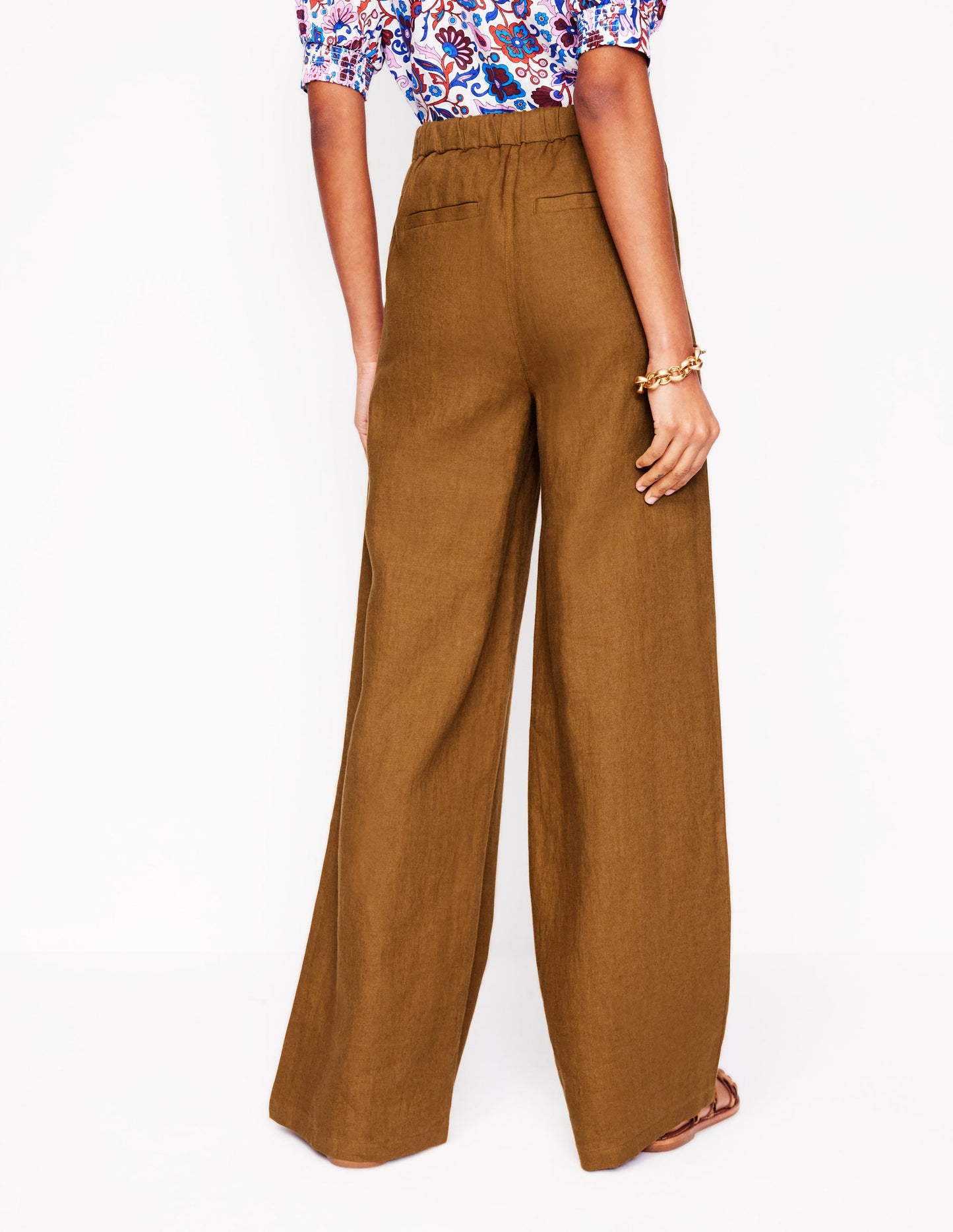 Dulwich Linen Trousers-Gingerbread