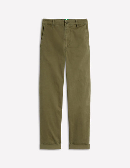 Barnsbury Chino Trouser-Woodland Green