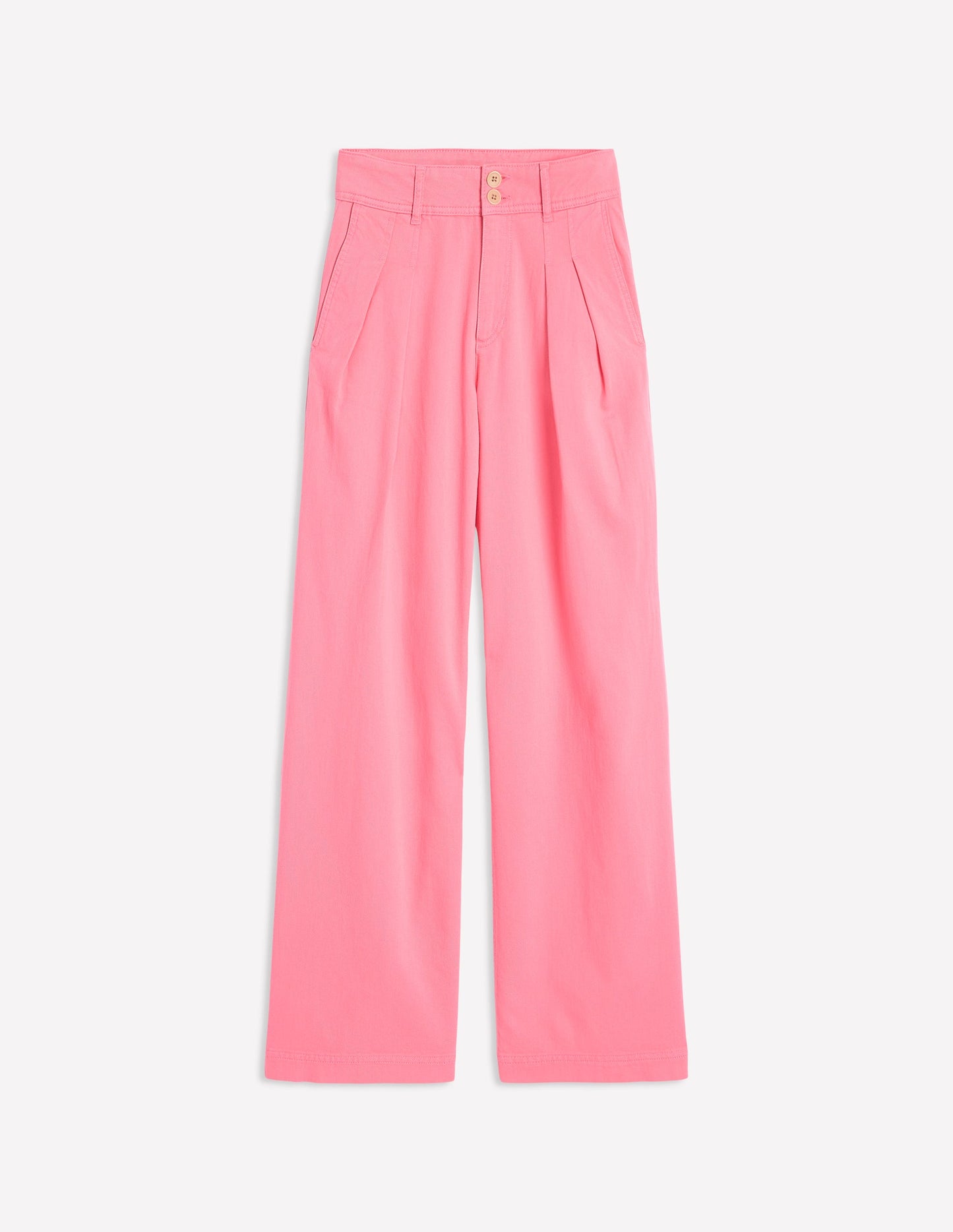 Brompton Wide Leg Trousers-Pink Rose