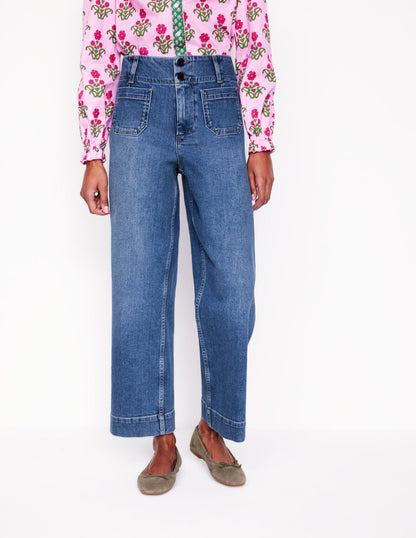 Primrose Patch Pocket Jeans-Light Vintage