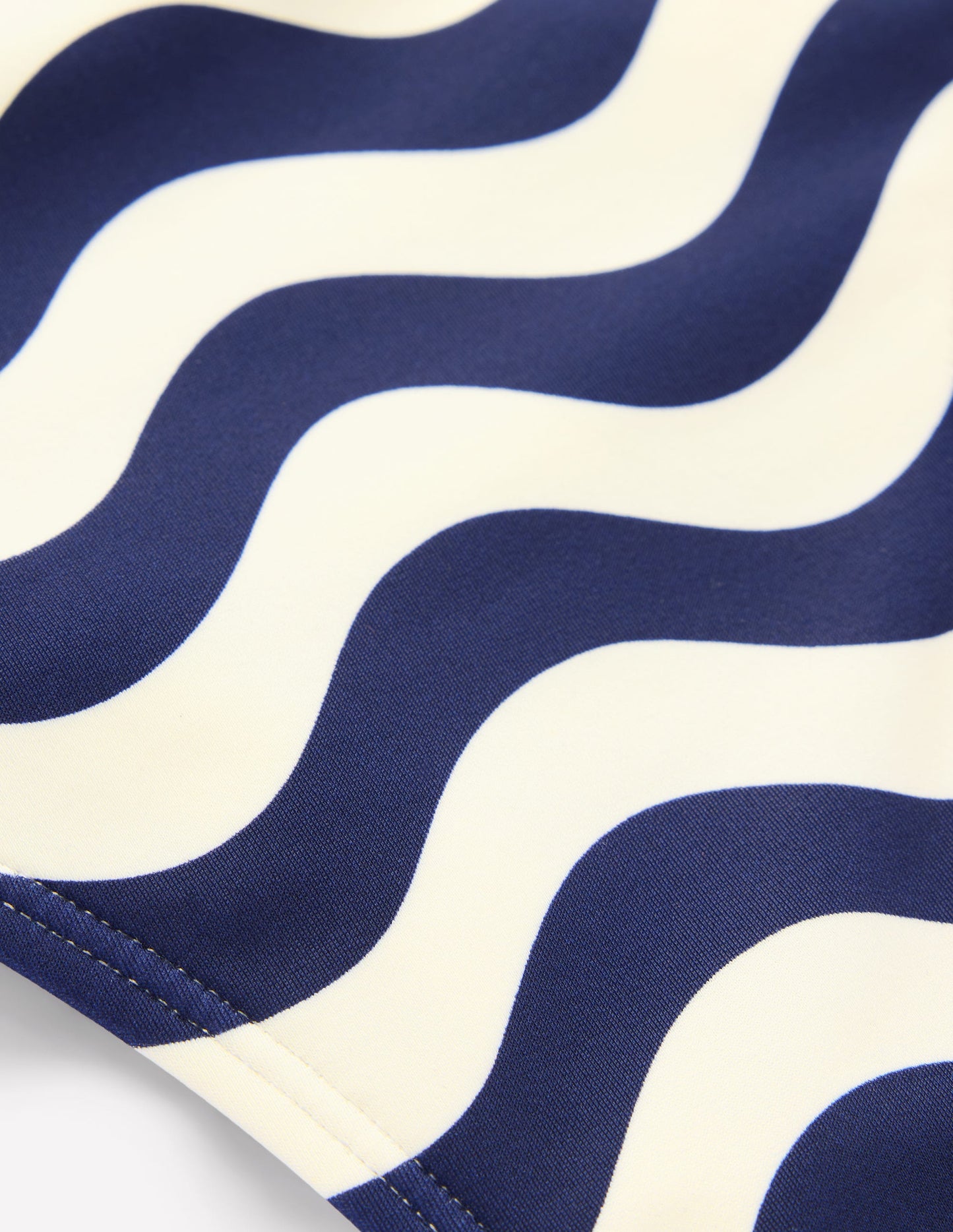 Classic Bikini Bottoms-French Navy, Mono Wave