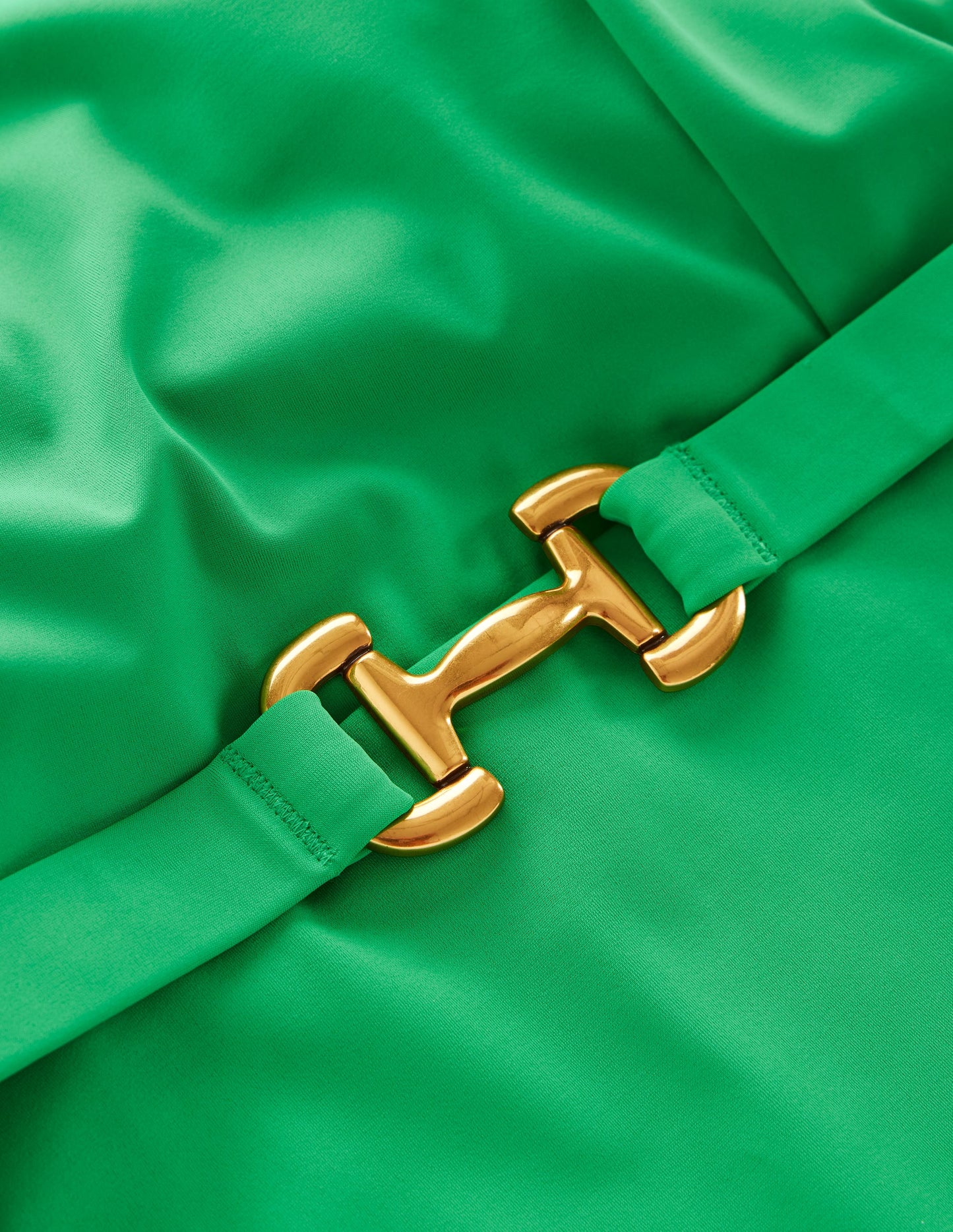 Lefkada Square Neck Swimsuit-Green Snaffle