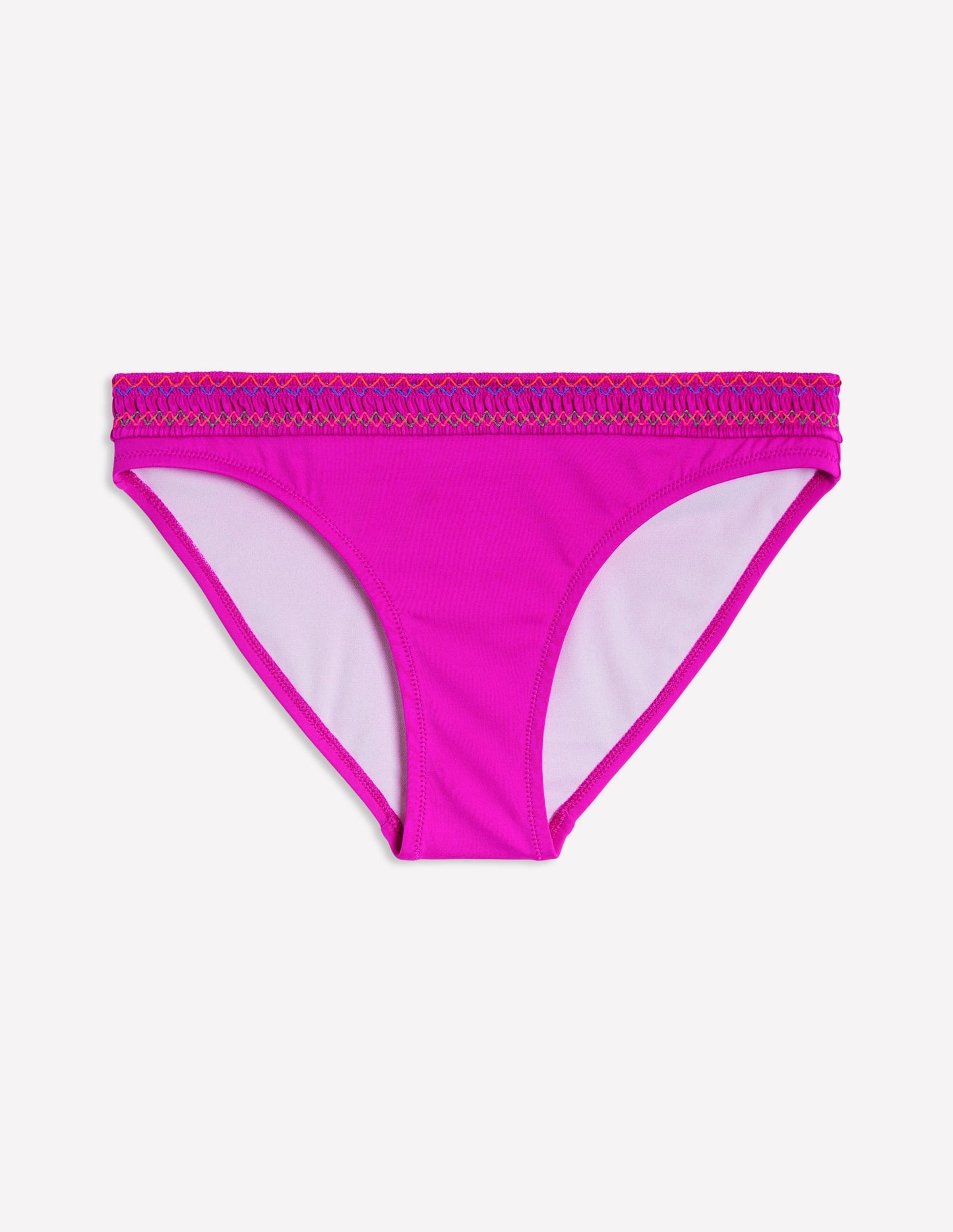 Skyros Smocked Bikini Bottoms-Very fuchsia