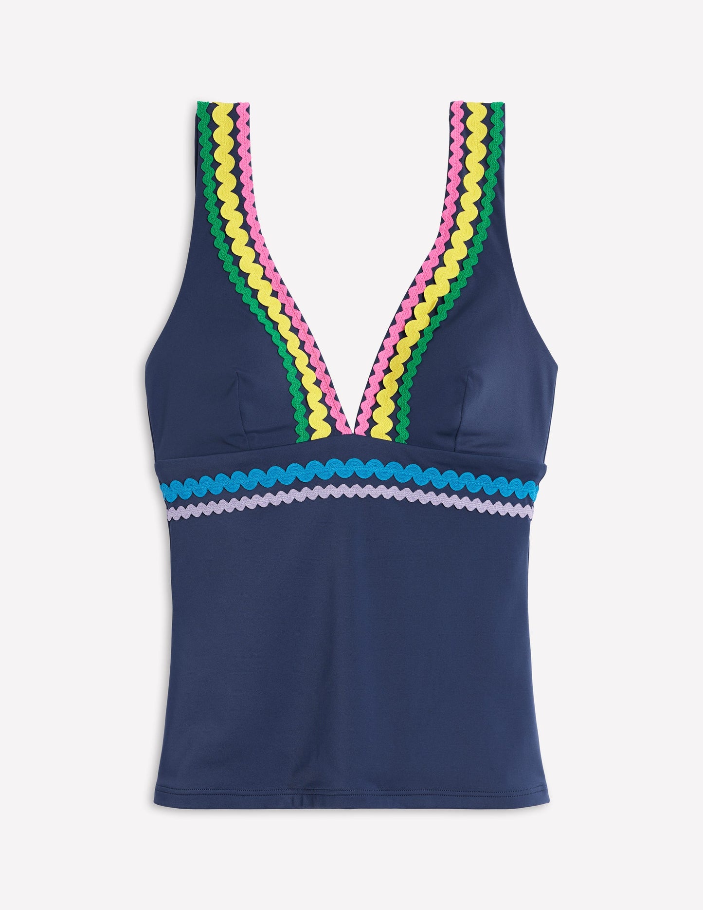 Porto Tankini Top-Navy Rik Rak