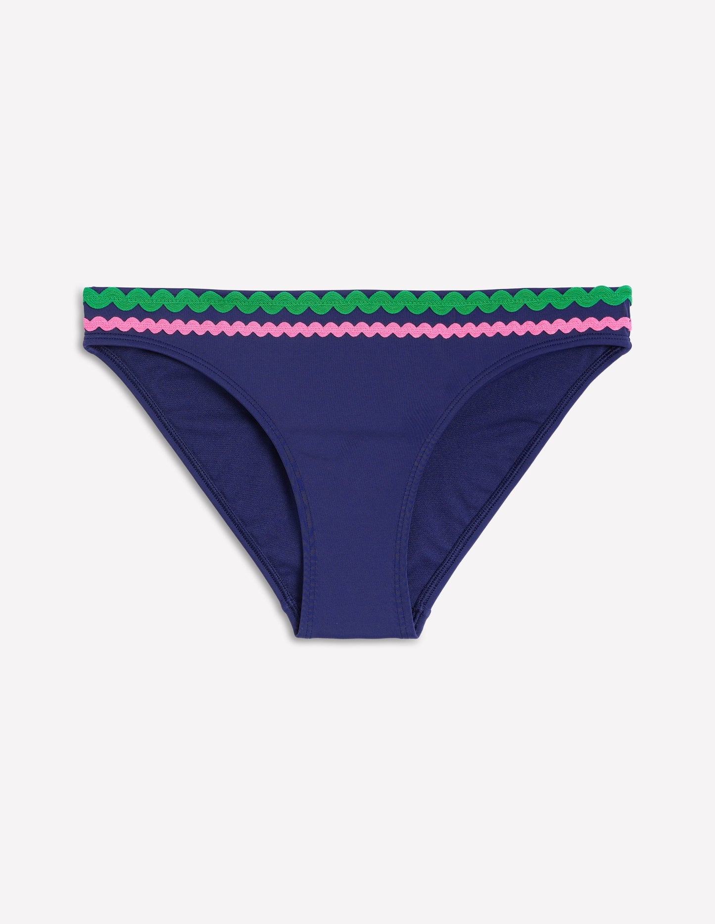 Porto Bikini Bottoms-Navy Rik Rak