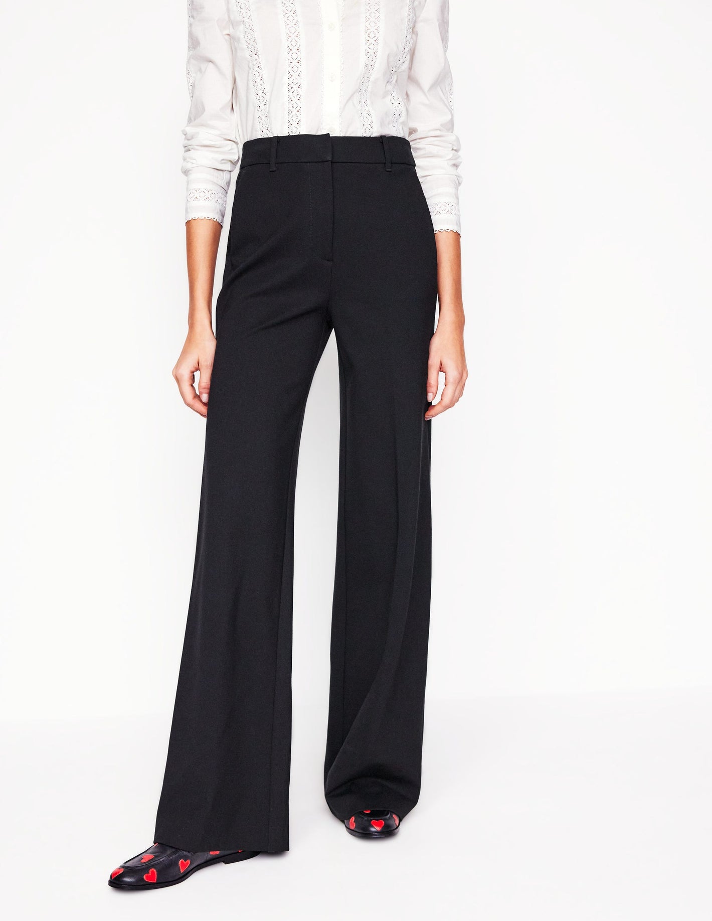 Westbourne Ponte Trousers-Black