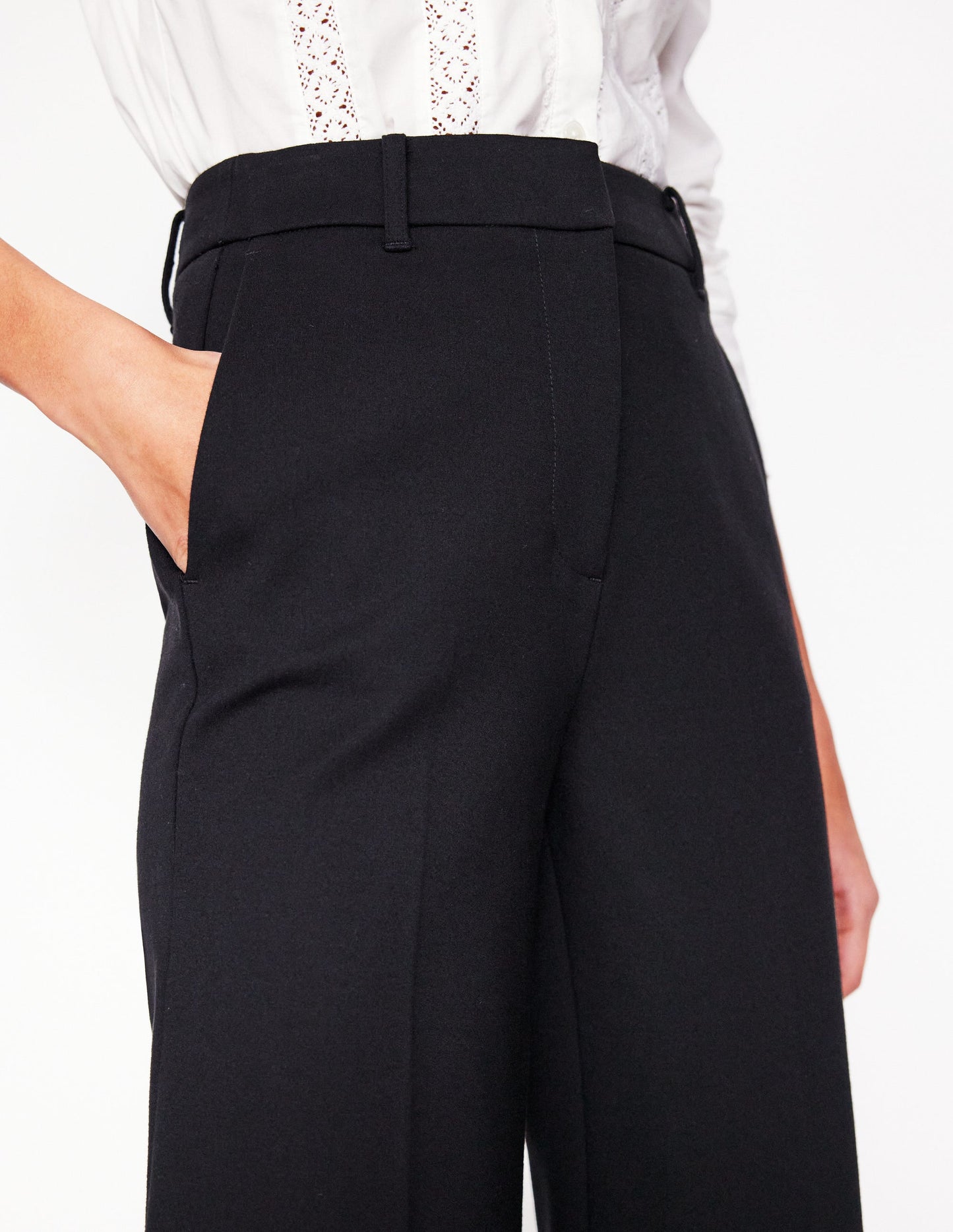 Westbourne Ponte Trousers-Black