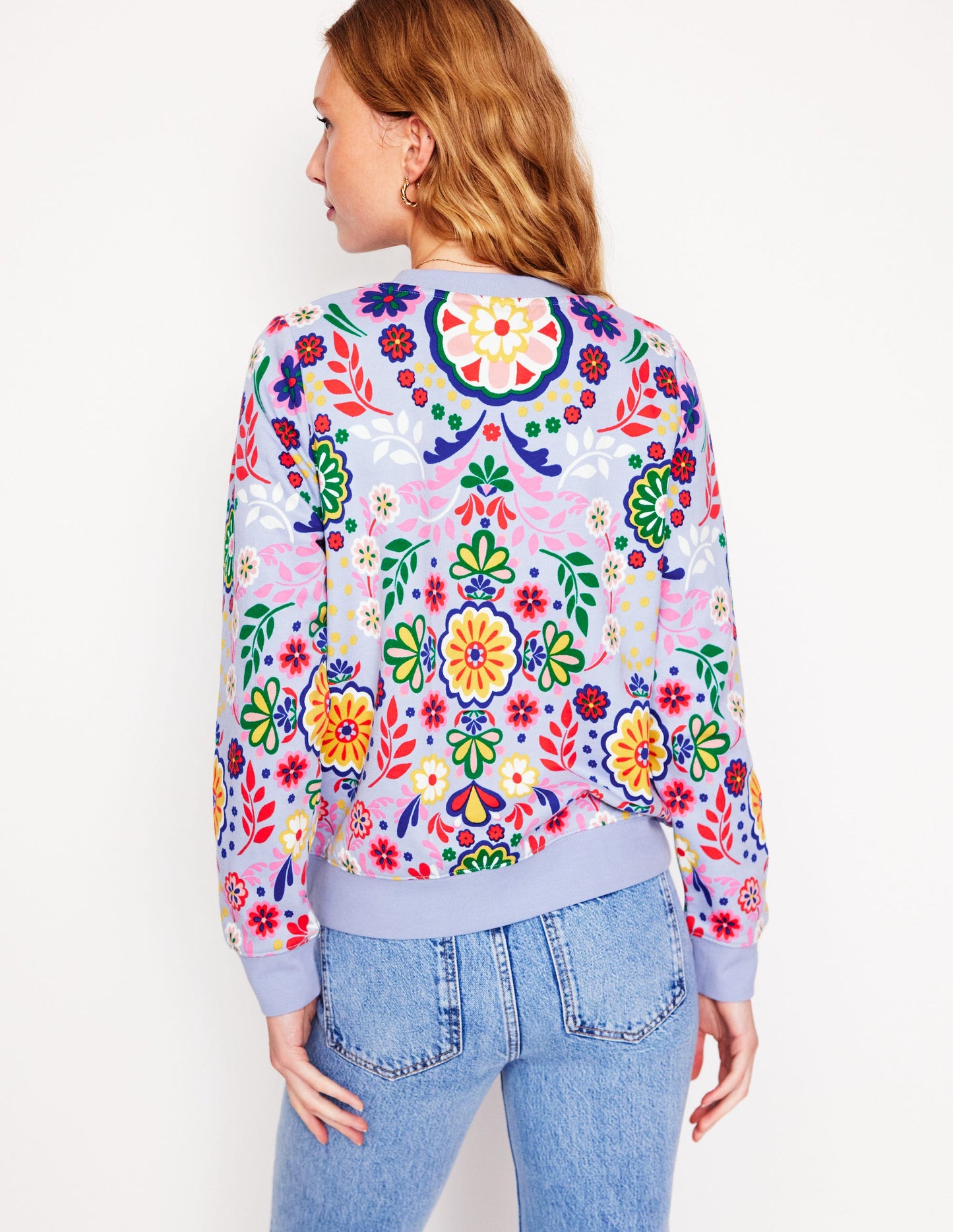 Hannah Printed Sweatshirt-Structured Meadow