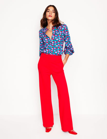 Marina Jersey Shirt-Bright Blue, Cherry