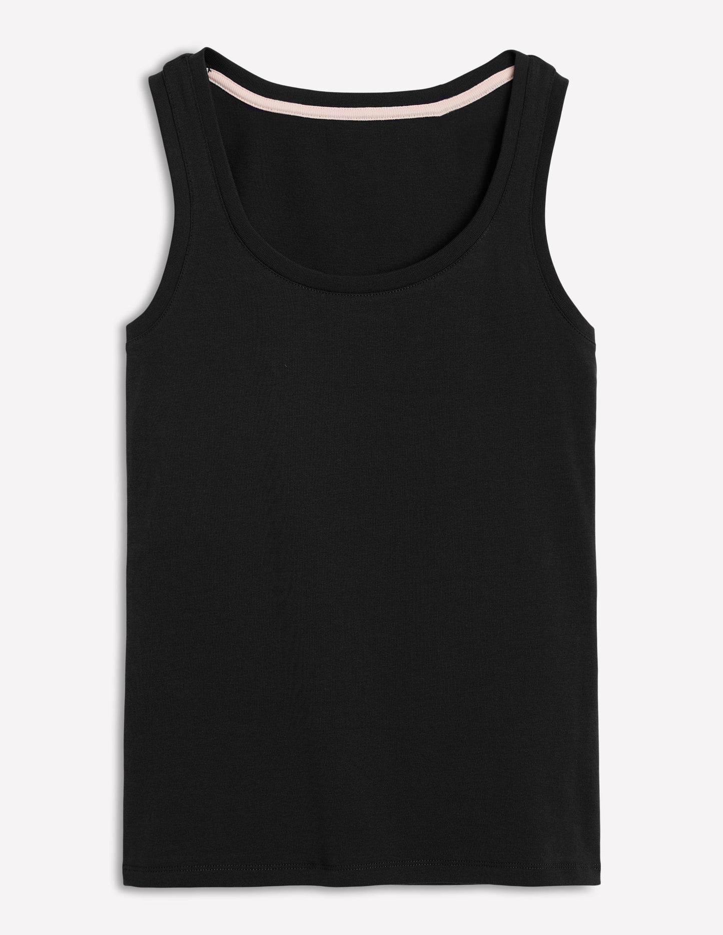 Essential Scoop-Neck Vest-Black