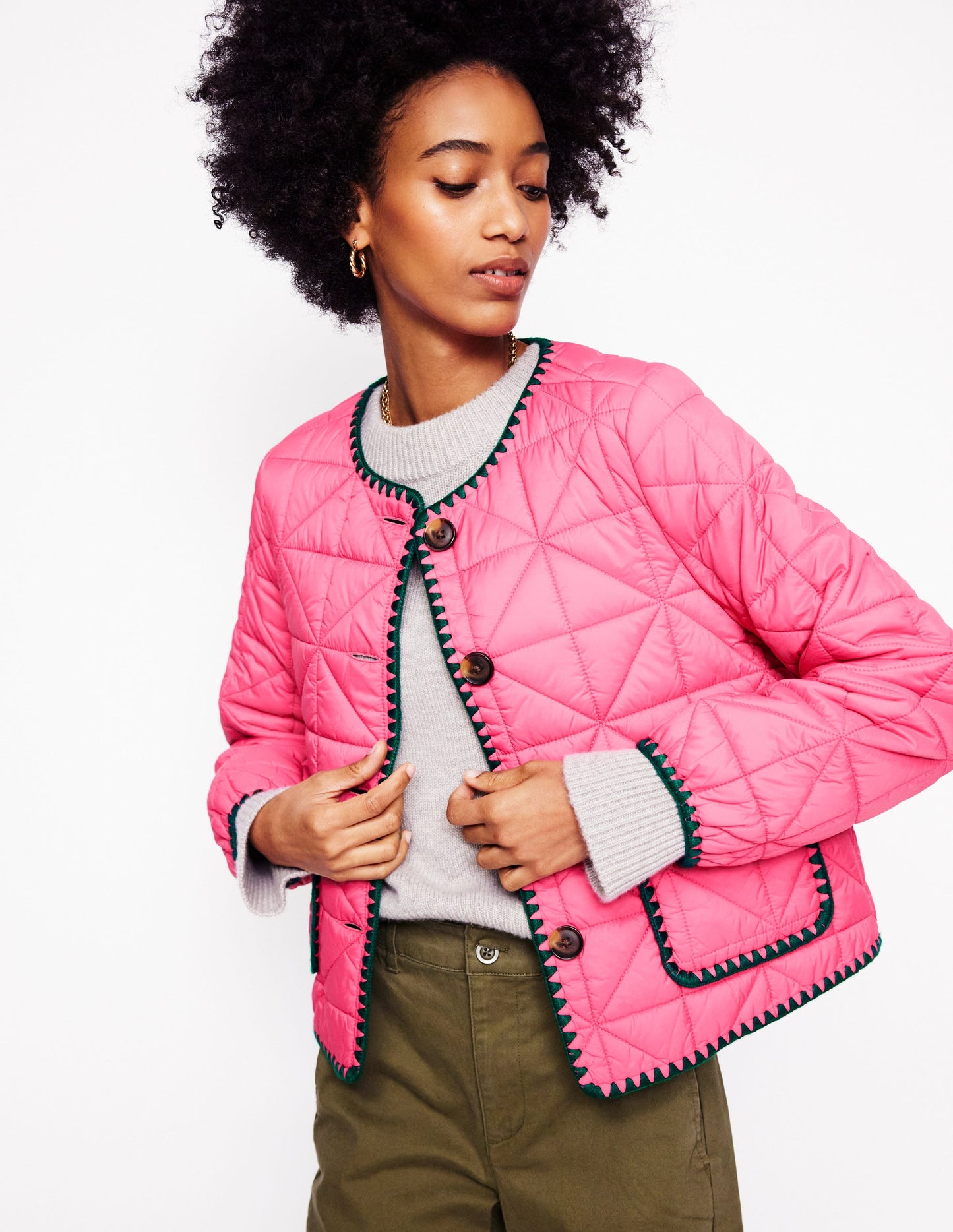 Highbury Casual Jacket-Sorbet Pink