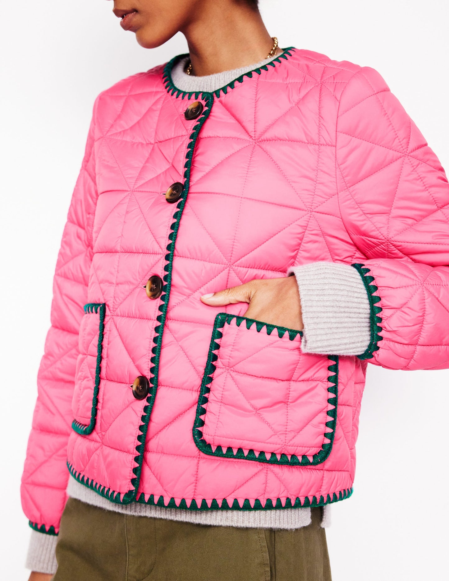 Highbury Casual Jacket-Sorbet Pink