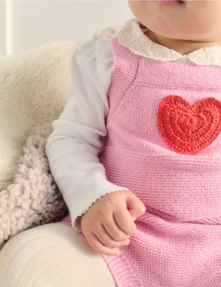 love heart romper on baby